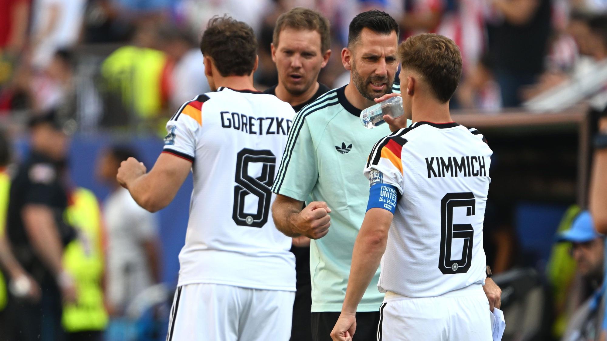 Die Spieler der deutschen Nationalmannschaft bei der WM in den USA.