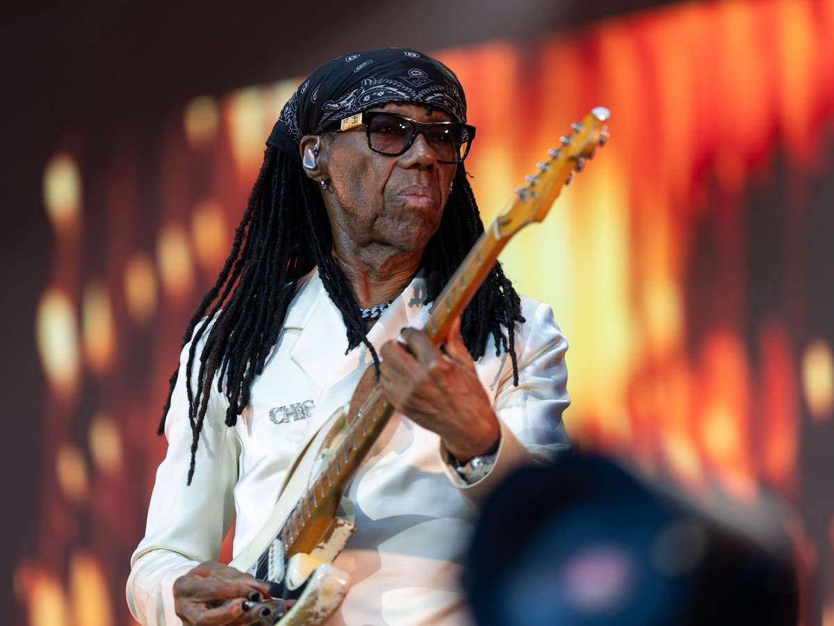 Nile Rodgers auf der Bühne beim KunstRasen in Bonn.