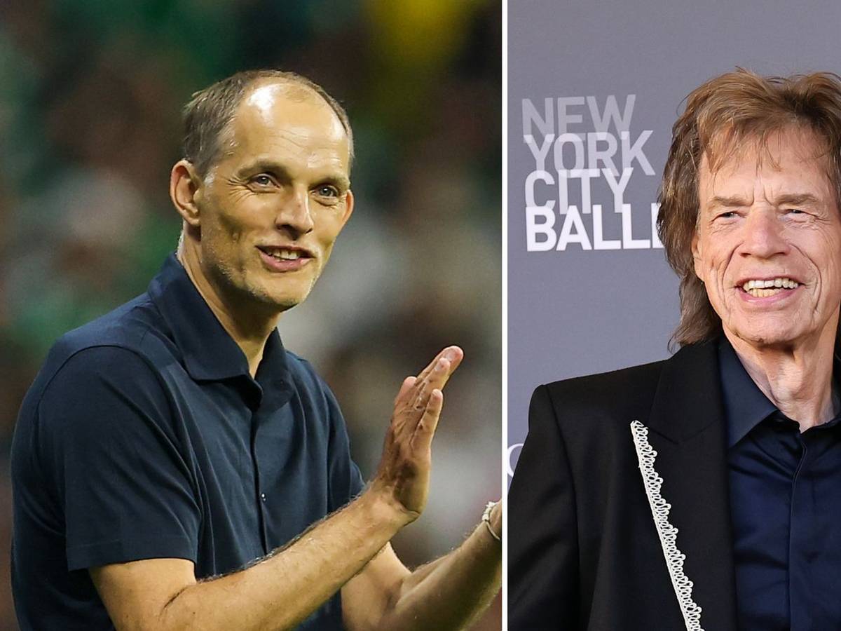 Mick Jagger (rechts) schätzt die Arbeit des englischen Nationaltrainers Thomas Tuchel. (Bild: Getty Images / Francois Nel / Theo Wargo)