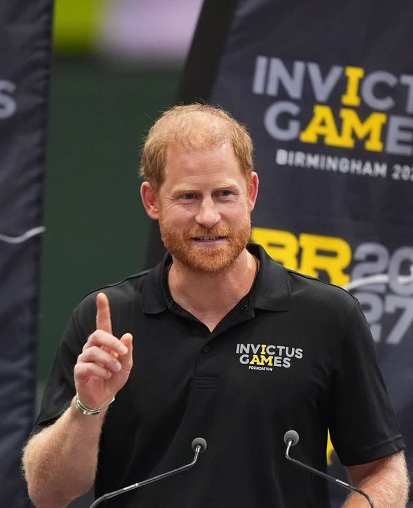 Prinz Harry, Herzog von Sussex, hält eine Rede während eines Besuchs im National Exhibition Centre (NEC) in Birmingham.