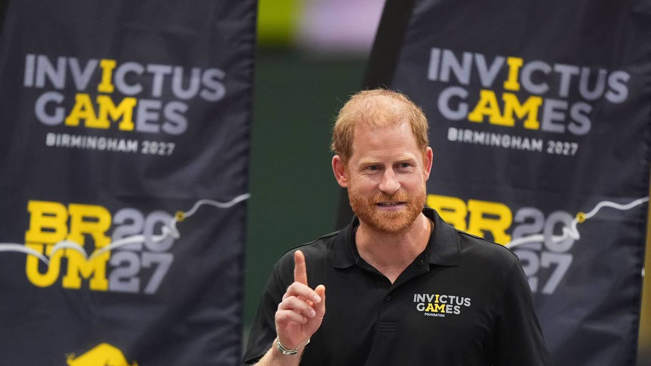 Prinz Harry, Herzog von Sussex, hält eine Rede während eines Besuchs im National Exhibition Centre (NEC) in Birmingham.