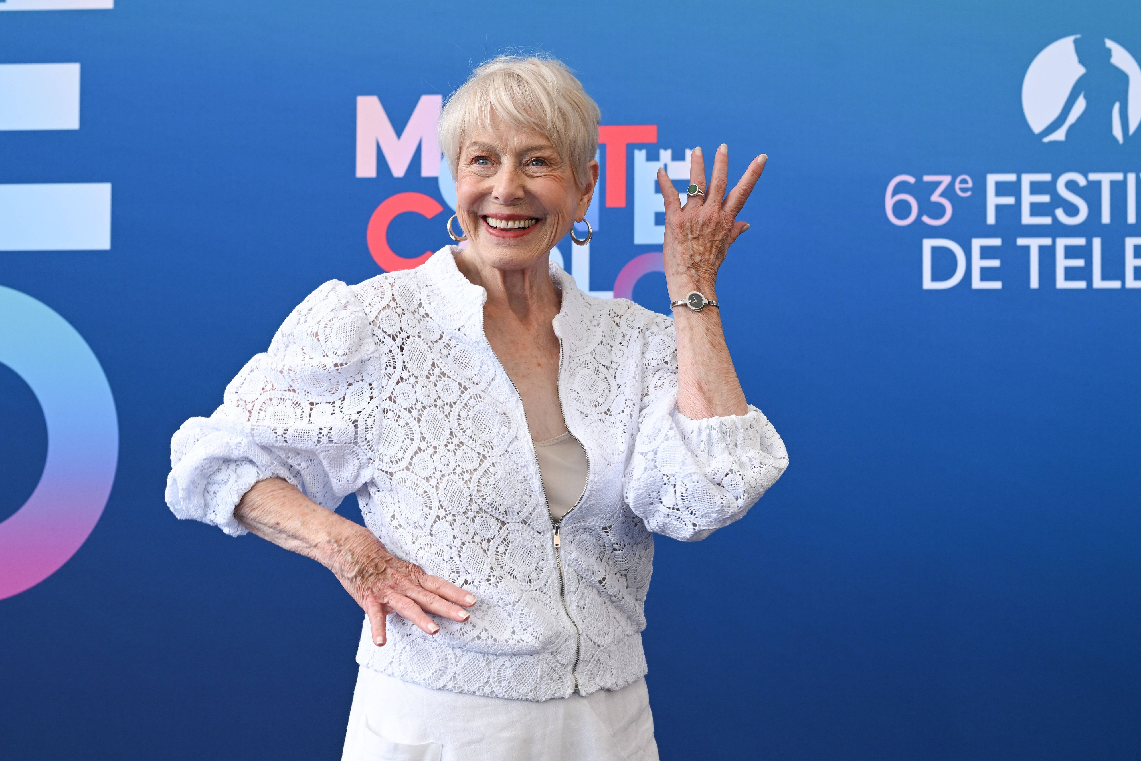Karen Grassle auf dem roten Teppich bei einem Fernsehfestival im Juni 2024.