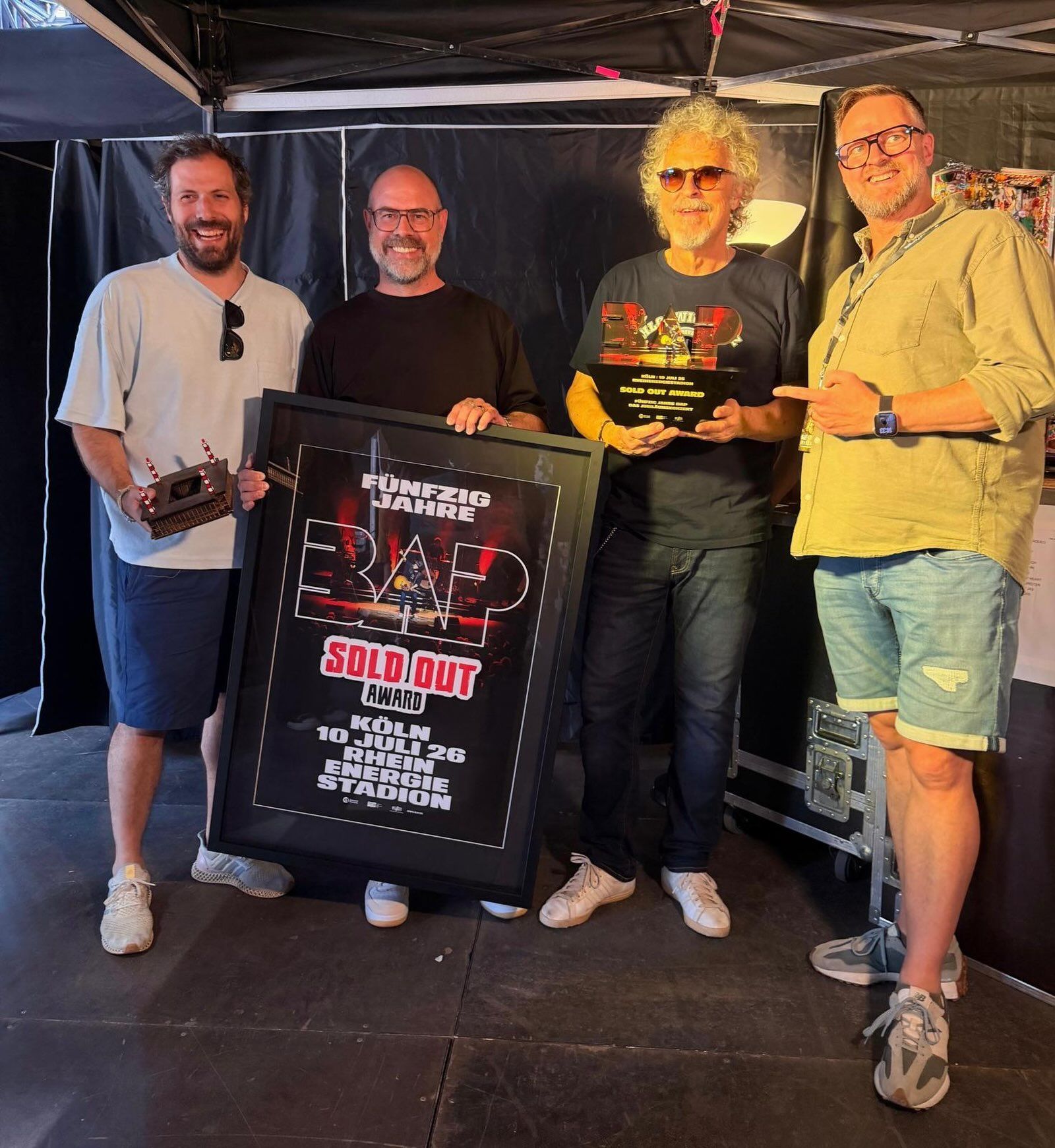 Wolfgang Niedecken mit Lutz Wingerath, David Keller und Matthias Baumann.