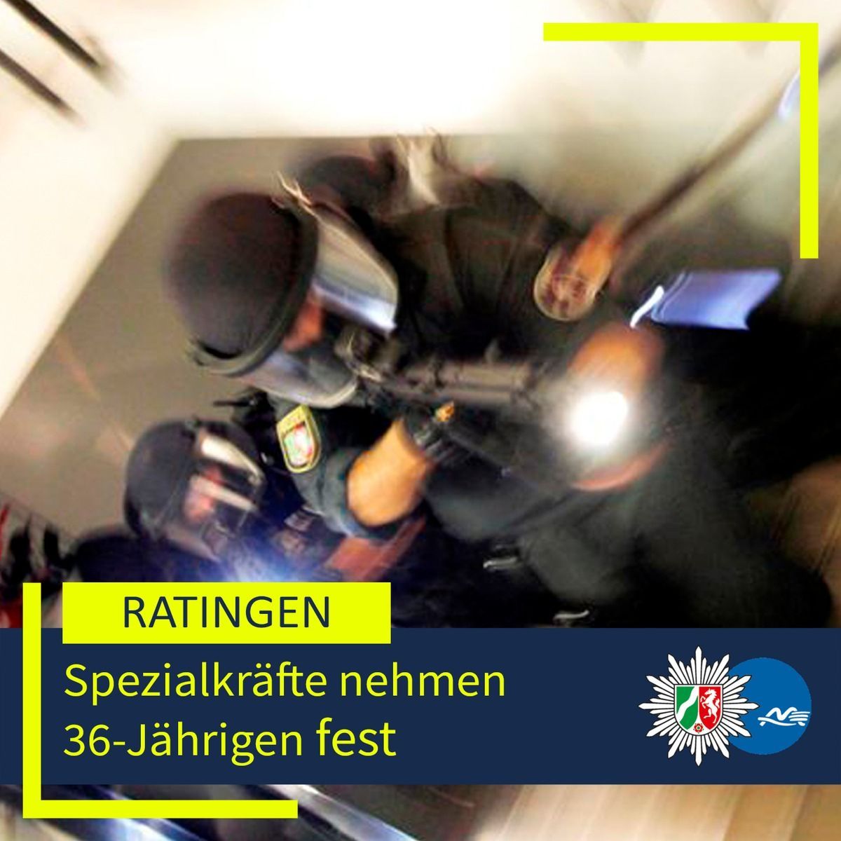 Spezialkräfte der Polizei nahmen einen Mann in Ratingen fest.