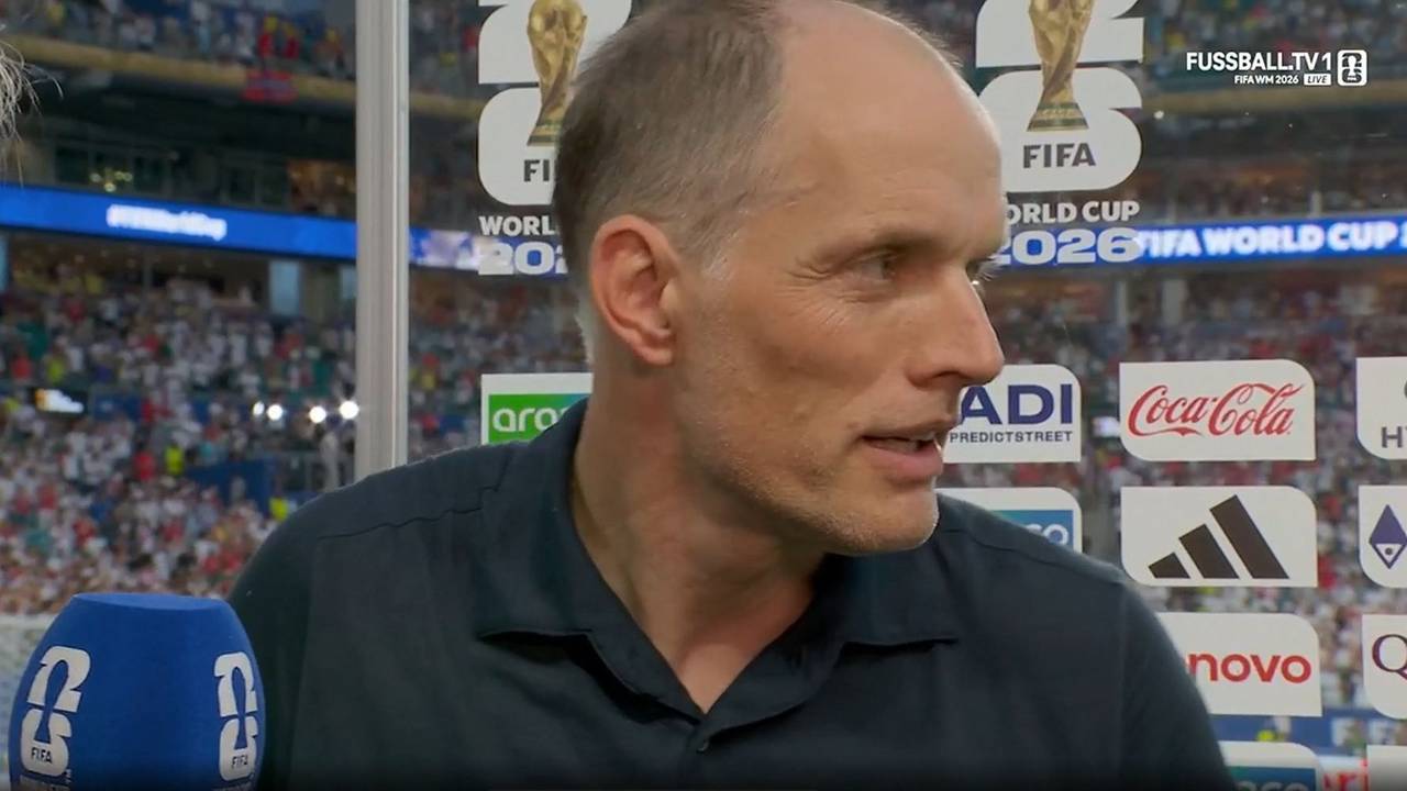 TV-Interview bei der WM 2026 mit Thomas Tuchel.