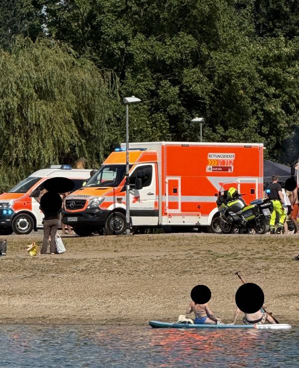 Einsatz am Fühlinger See. Zum Glück ging alles gut aus.