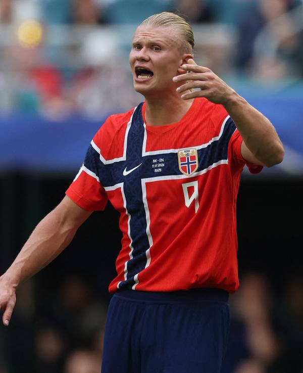 Erling Haaland ist aufgebracht: Im WM-Viertelfinale war für Norwegen gegen England Schluss.