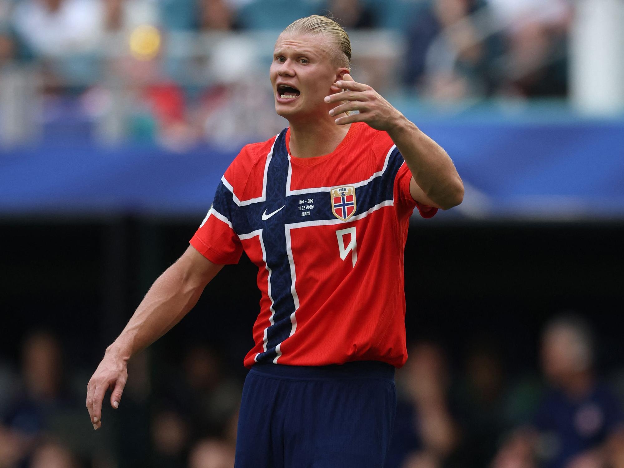 Erling Haaland ist aufgebracht: Im WM-Viertelfinale war für Norwegen gegen England Schluss.