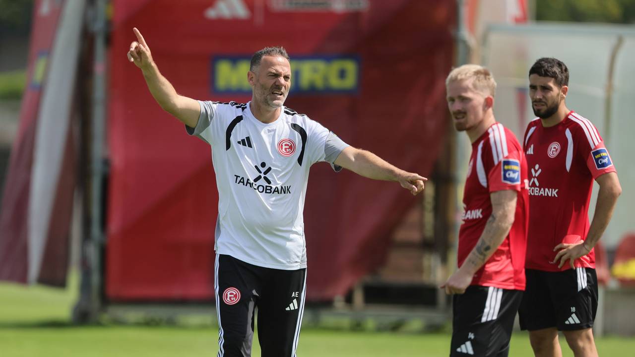 Alexander Ende im Training von Fortuna Düsseldorf.