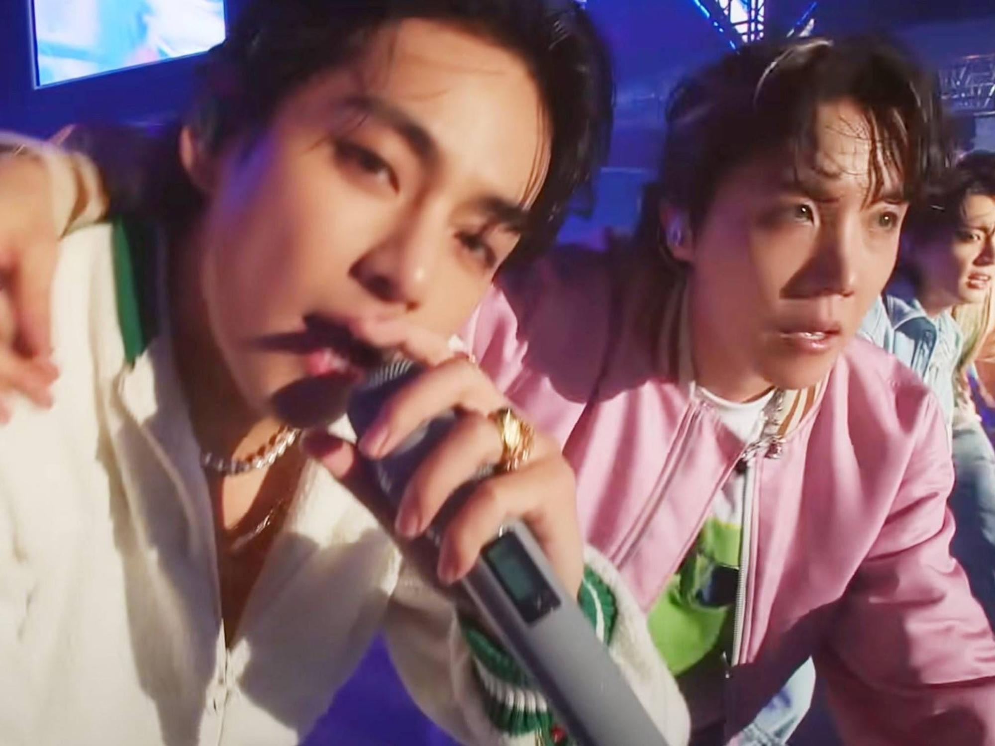 BTS bei einem Konzert.