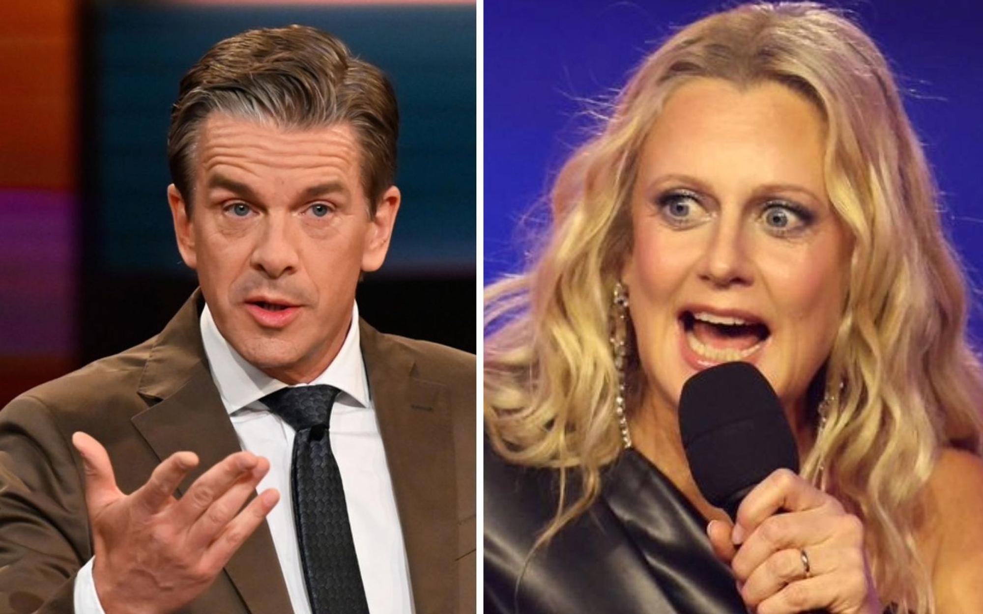 Barbara Schöneberger würde sich über eine Einladung zu „Markus Lanz“ freuen. Der ZDF-Moderator scheint davon wenig zu halten. (Bild: ZDF und Markus Hertrich / 2026 Getty Images/Adam Berry (Fotomontage))
