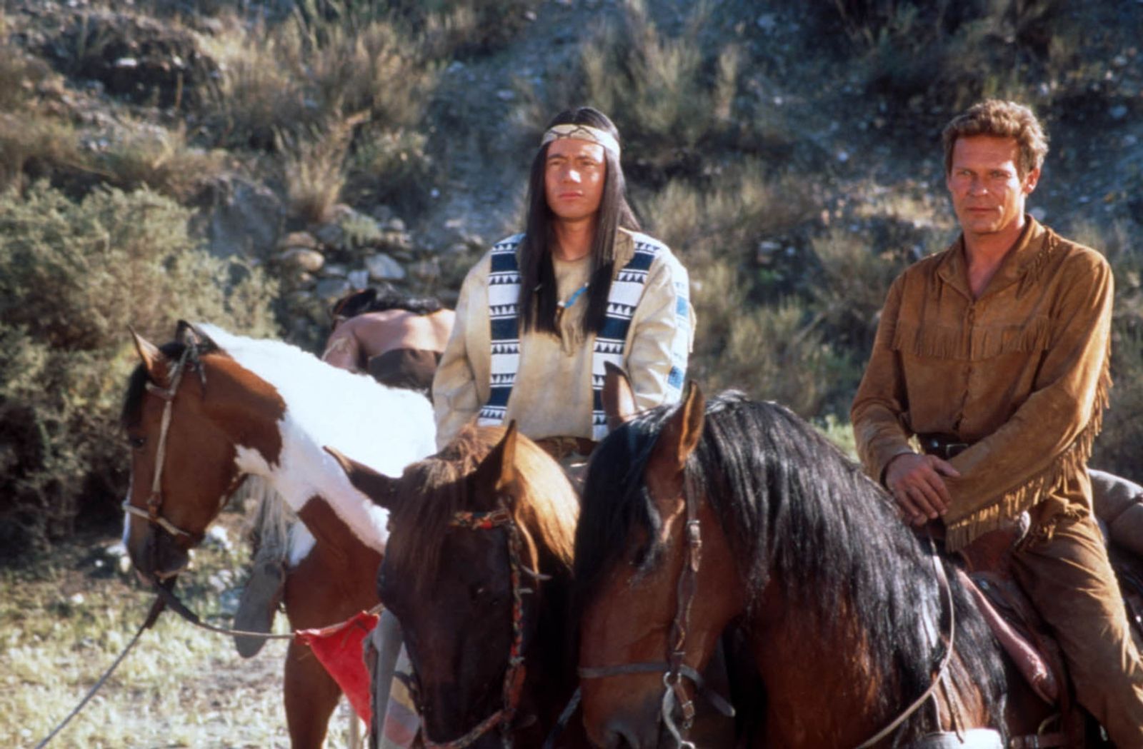 Mit der Karl-May-Parodie „Der Schuh des Manitu“ drehte Michael Herbig (links neben Christian Tramitz) den bis heute erfolgreichsten Film in den deutschen Kinos.   (Bild: ProSieben / herbX film gmbh / Constantin Film)