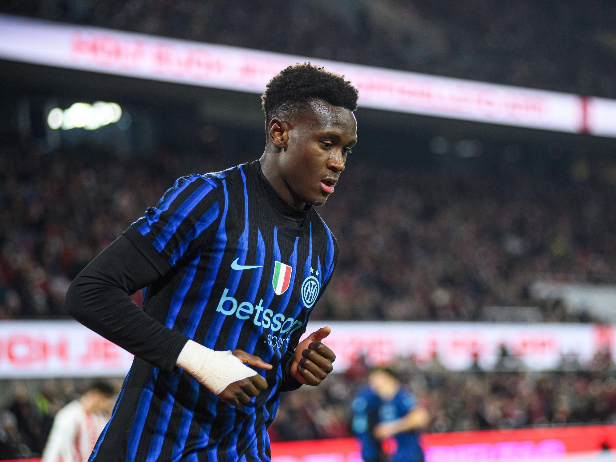 Inter-Stürmer Jamal Iddrissou während eines U19-Spiels im Rhein-Energie-Stadion.