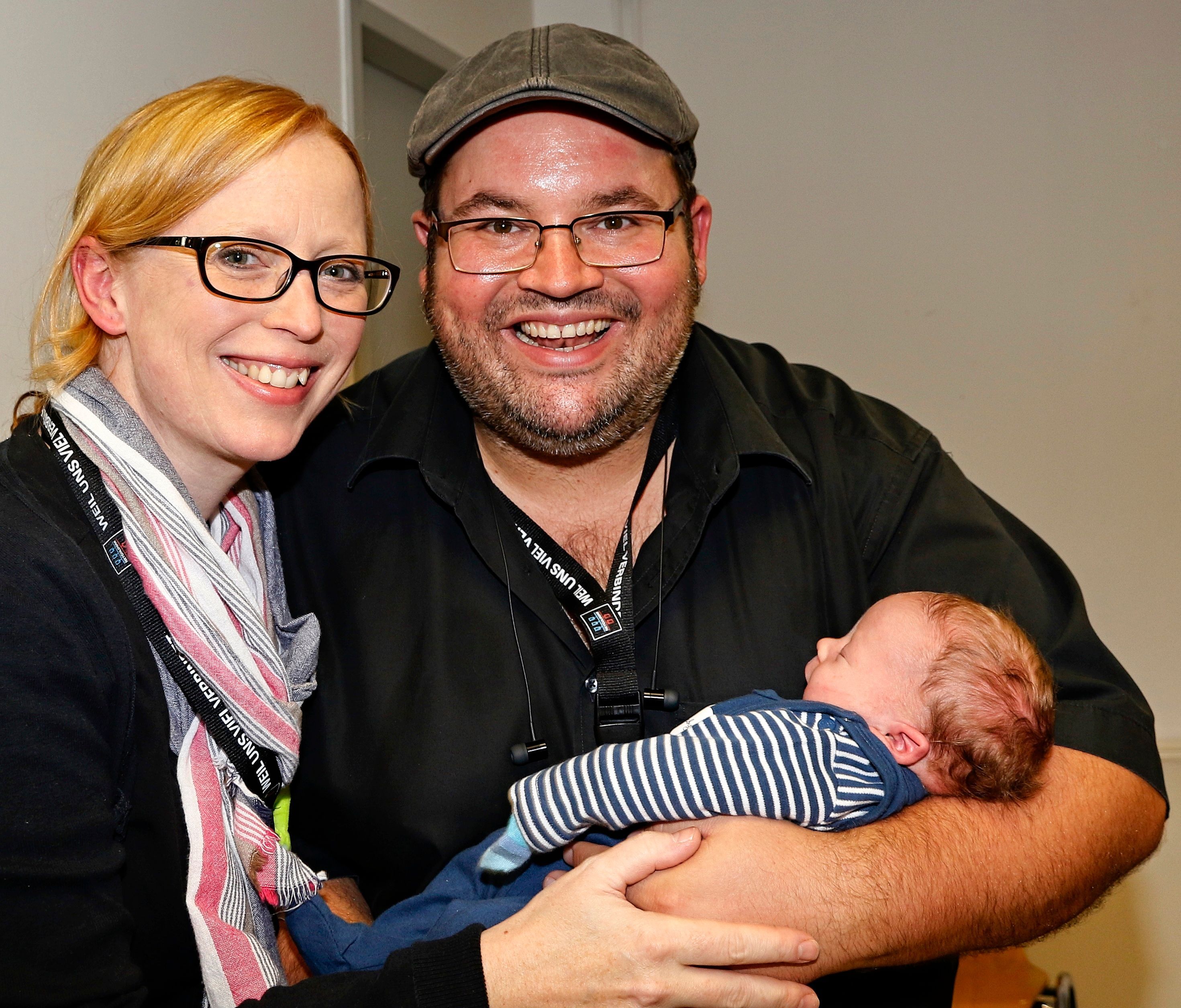 Iris und Björn Heuser mit Sohn Benni.