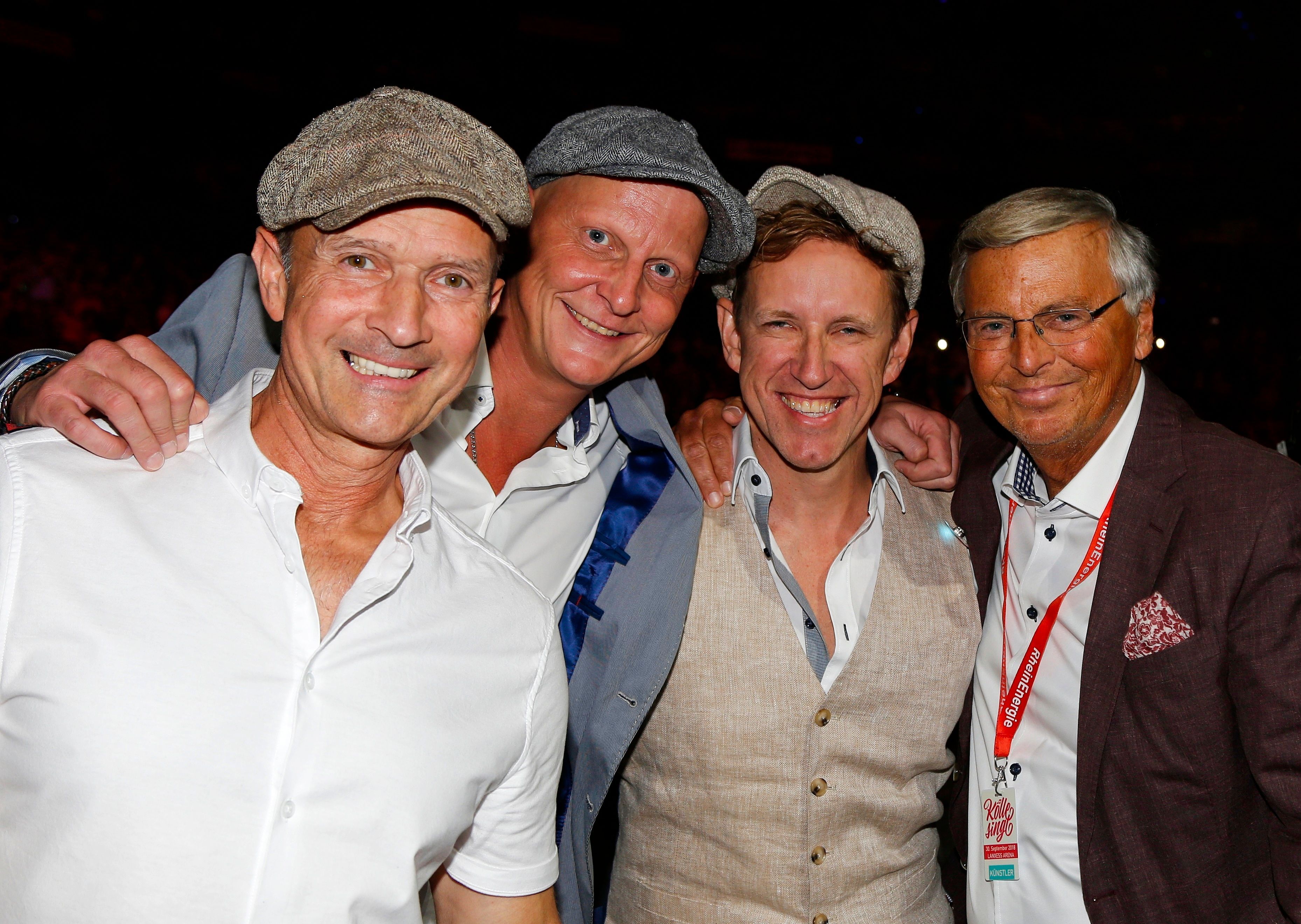 Frank Reudenbach, Jochen Damm, Robert Kowalak und Wolfgang Bosbach in der Lanxess-Arena.
