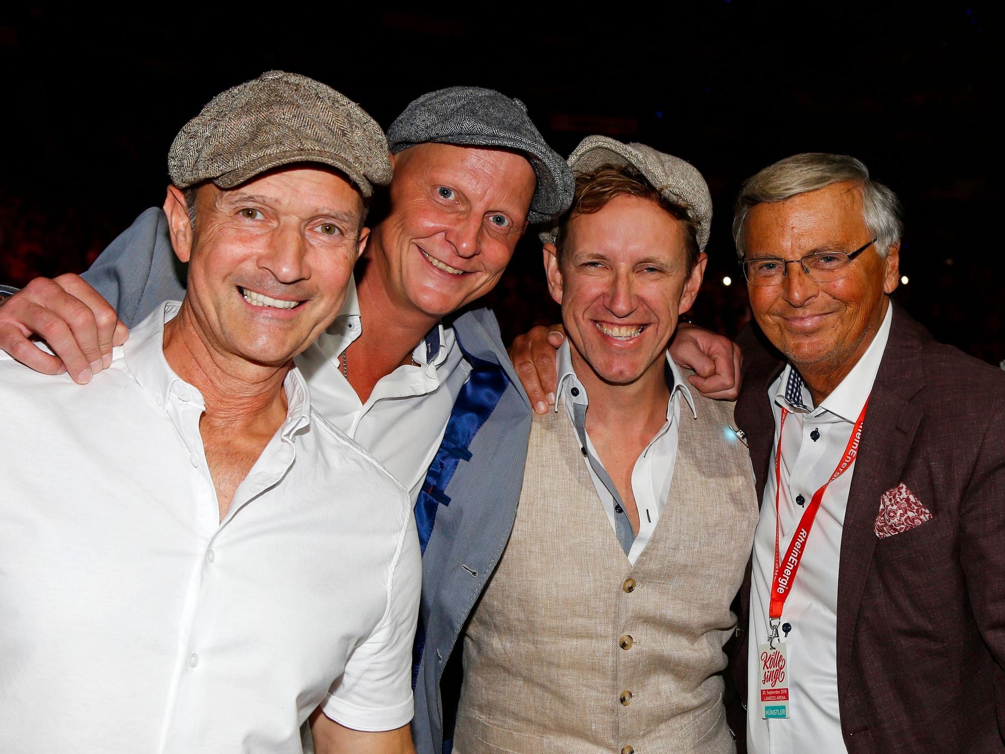 Frank Reudenbach, Jochen Damm, Robert Kowalak und Wolfgang Bosbach in der Lanxess-Arena.
