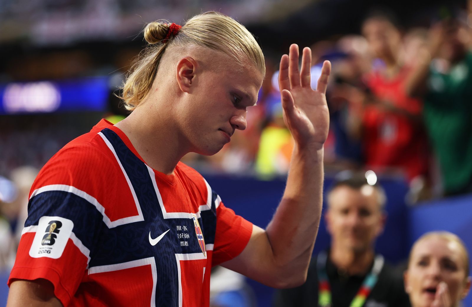Norwegens Star Erling Haaland brachte einen ausgestopften Waschbär von der WM mit nach Hause. (Bild: 2026 Getty Images/Buda Mendes)