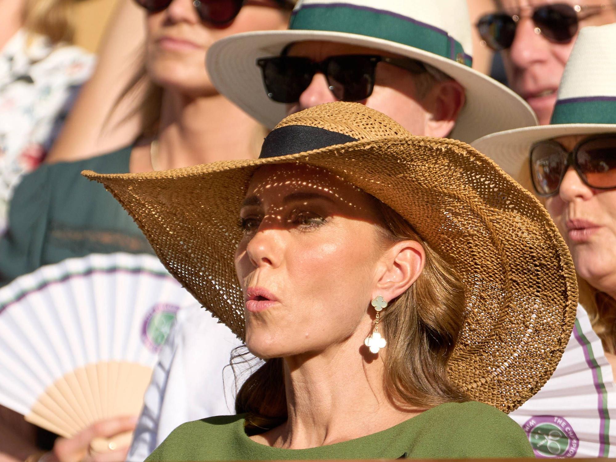 Prinzessin Kate beim Herren-Finale in Wimbledon.