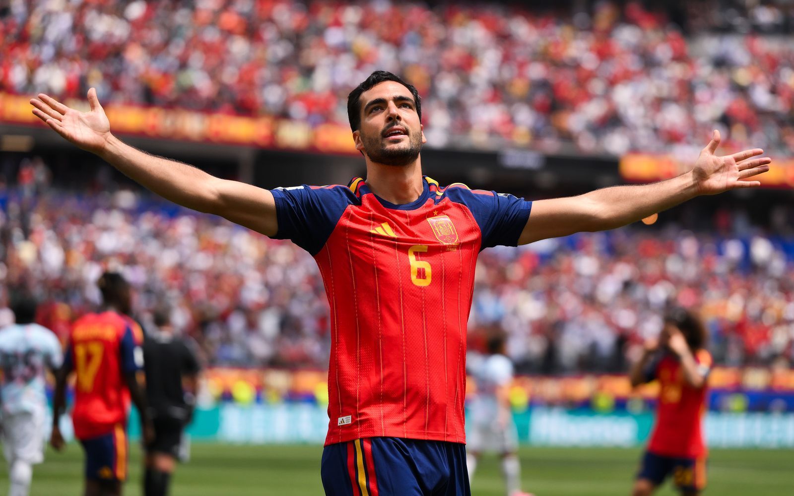 Mikel Merino traf zuletzt in zwei aufeinanderfolgenden K.o.-Spielen als Einwechselspieler für Spanien. (Bild: 2026 Getty Images/David Ramos)