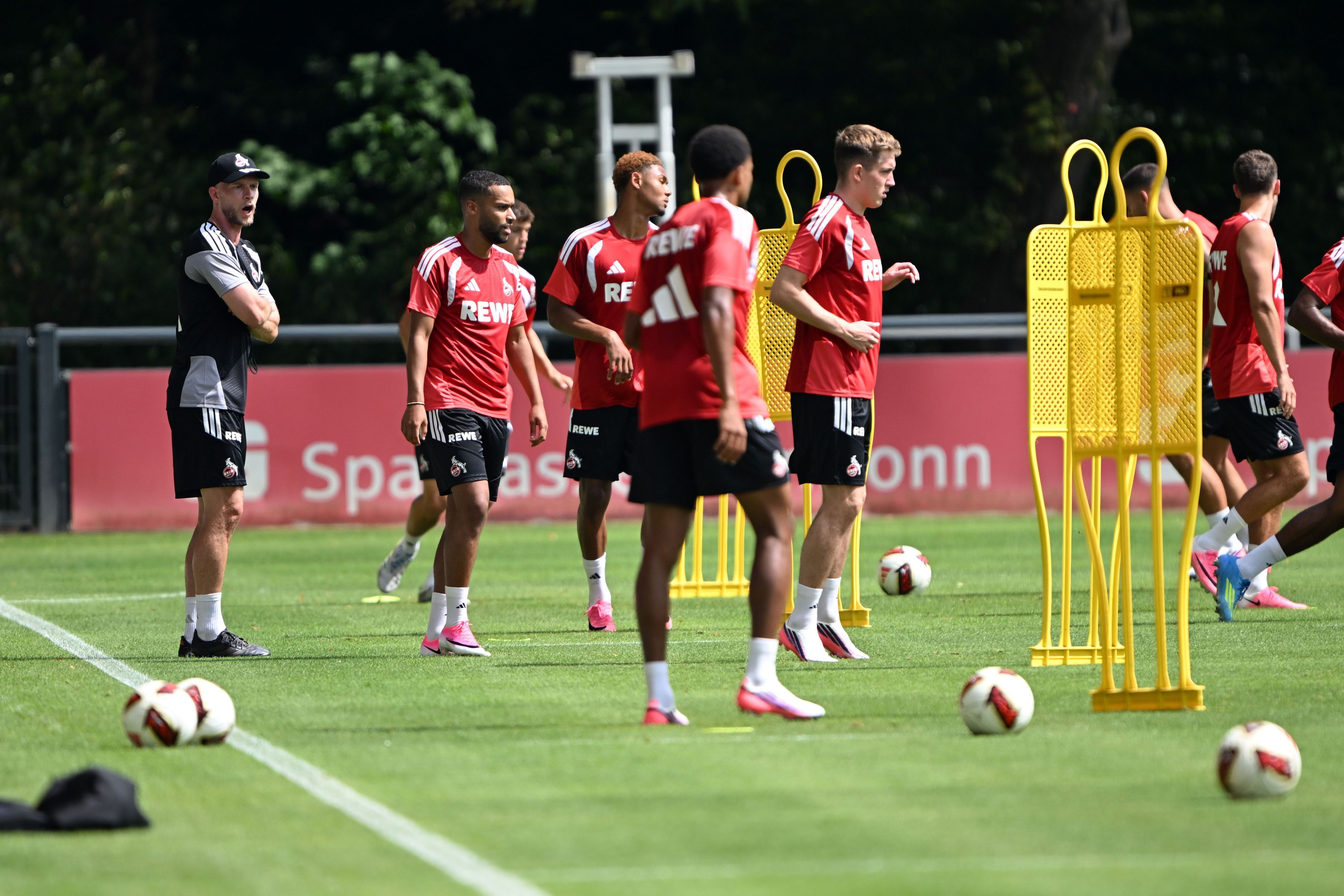 René Wagner beobachtet den Trainingsauftakt des 1. FC Köln.