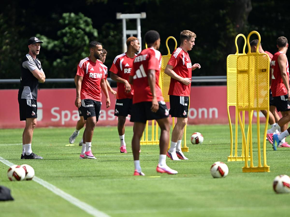 Trainingseinheit beim 1. FC Köln am Geißbockheim