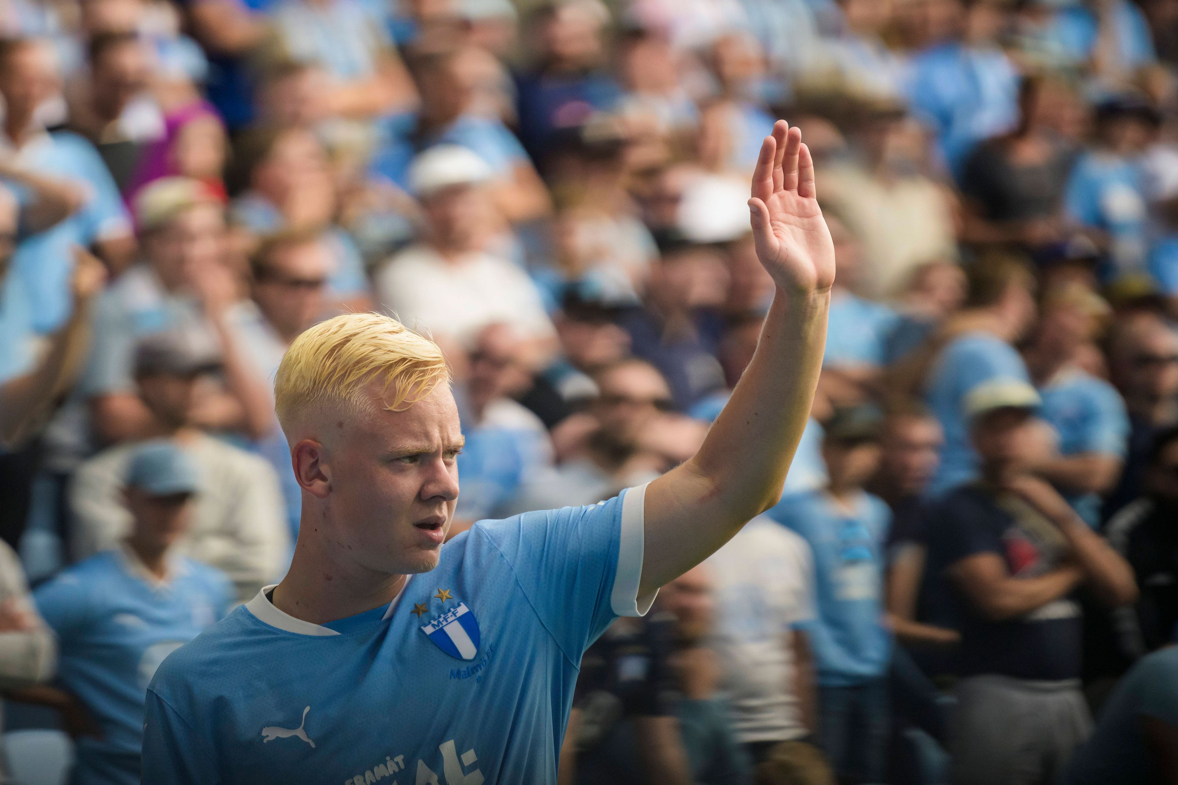 Otto Rosengren im Trikot von Malmö FF.