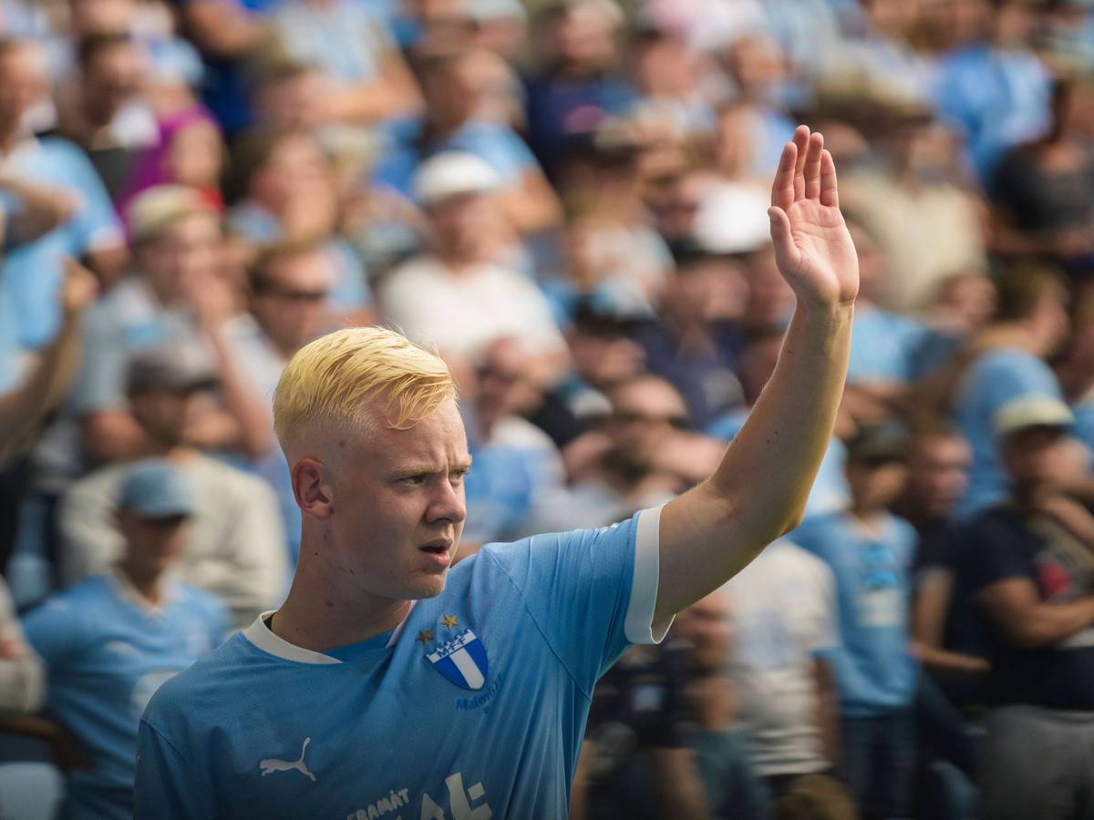 Otto Rosengren im Trikot von Malmö FF.