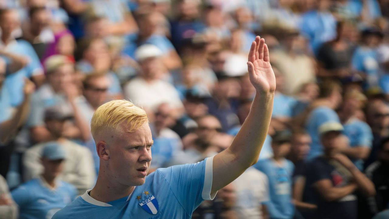 Otto Rosengren im Trikot von Malmö FF.
