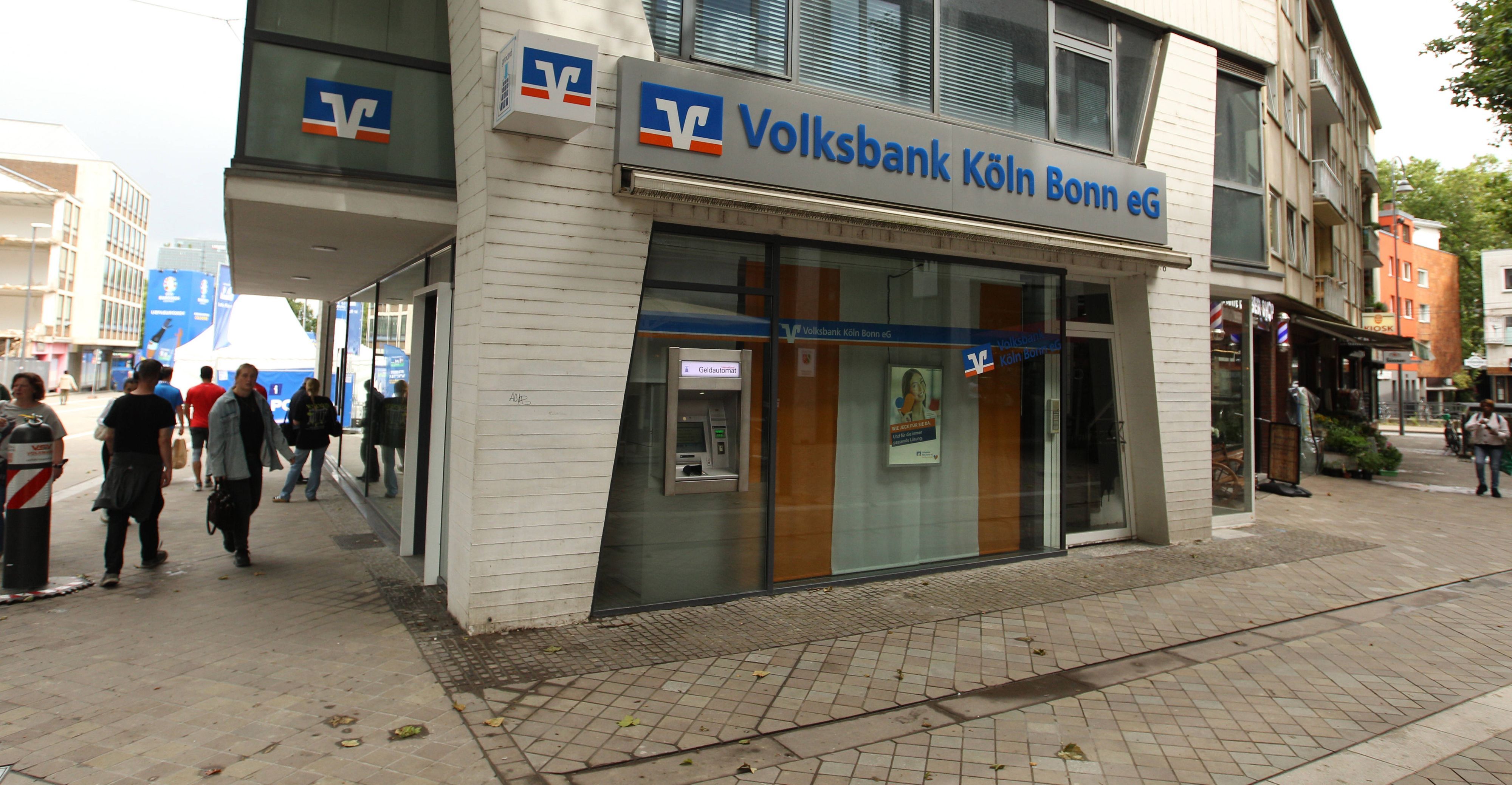 Filiale der Volksbank Köln Bonn eG am Heumarkt.