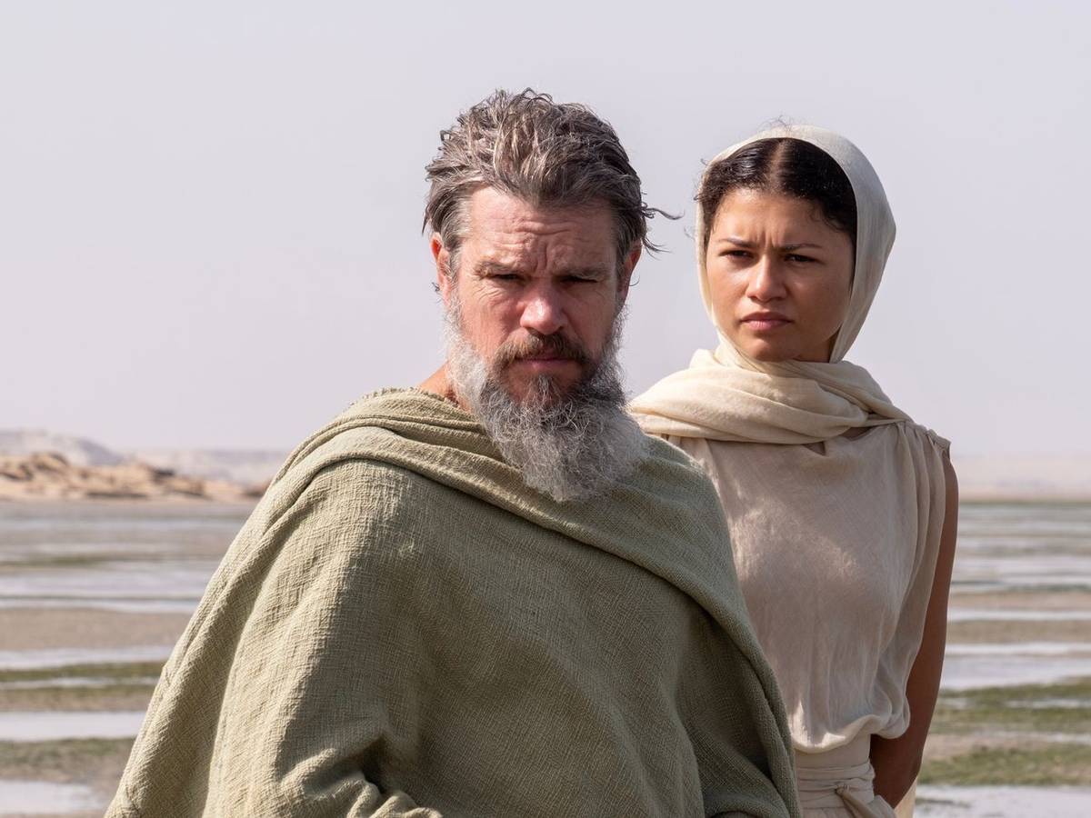 Christopher Nolan konnte zahlreiche Superstars für „Die Odyssee“ gewinnen. Im Bild: Matt Damon als Odysseus und Zendaya als Athena. (Bild: Universal Studios)