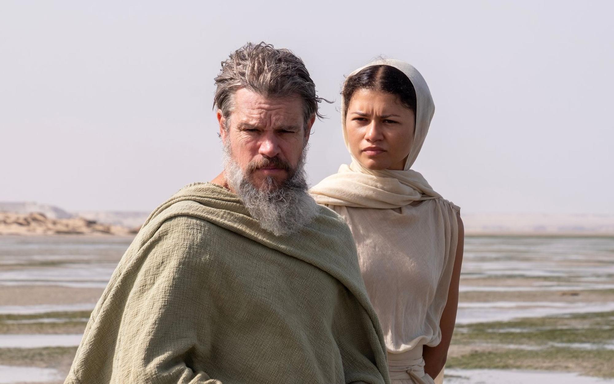 Christopher Nolan konnte zahlreiche Superstars für „Die Odyssee“ gewinnen. Im Bild: Matt Damon als Odysseus und Zendaya als Athena. (Bild: Universal Studios)