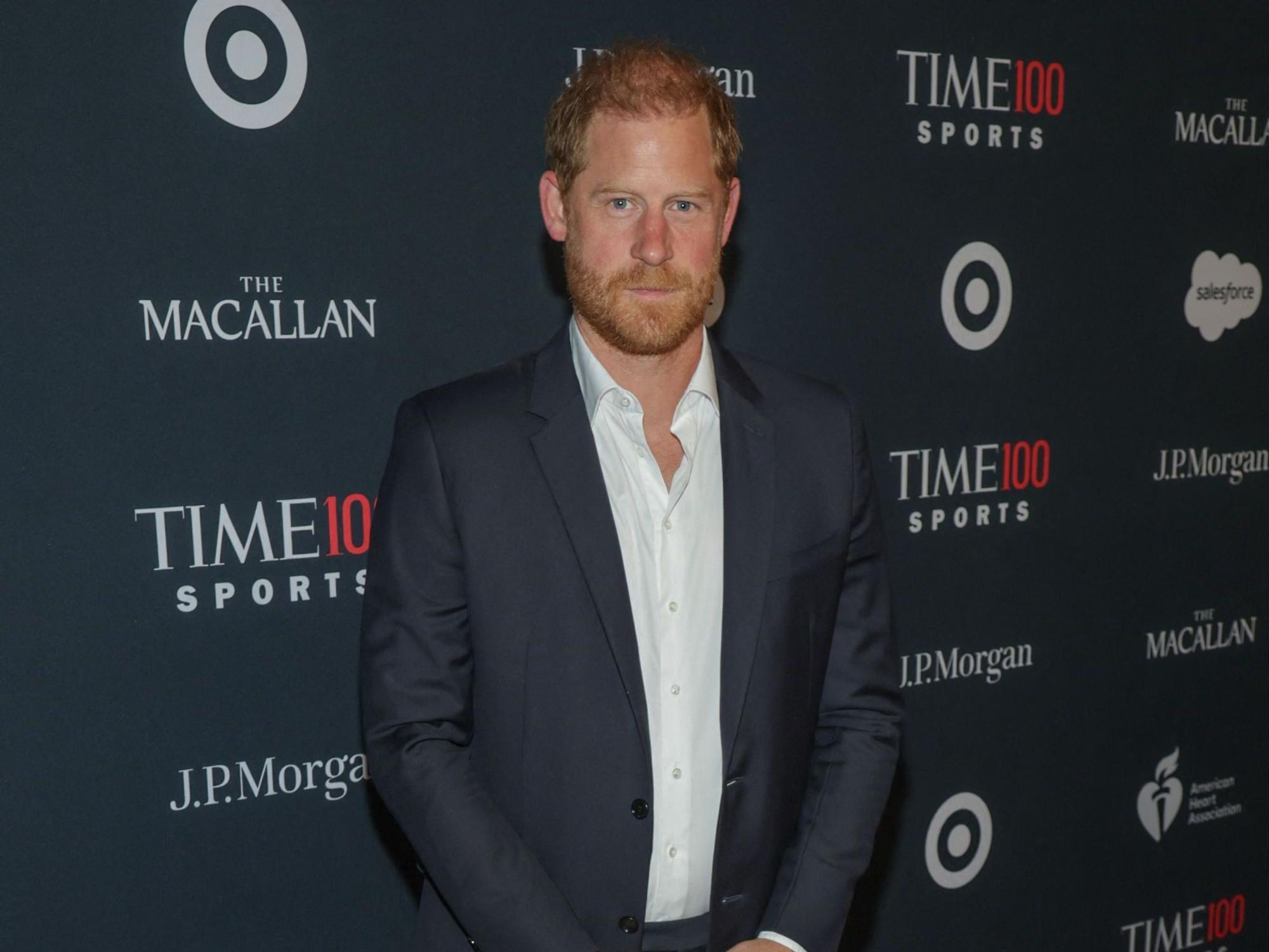 NEW YORK, NEW YORK - JULY 16: Prince Harry, Duke of Sussex attends the TIME100 Sports Gala at Pier 60, Chelsea Piers on July 16, 2026 in New York City. Manny Carabel/Getty Images/AFP (Photo by Manny Carabel / GETTY IMAGES NORTH AMERICA / Getty Images via AFP)