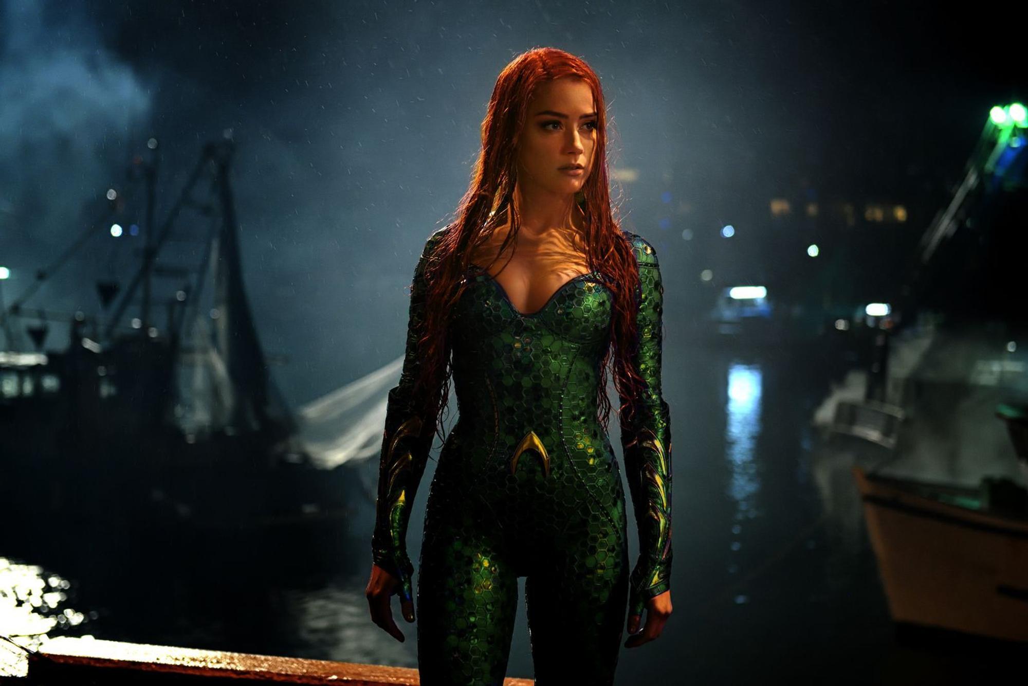 Mithilfe der unerschrockenen Prinzessin Mera (Amber Heard) stellt sich Aquaman den Plänen seines Halbbruders Orm in den Weg. (Bild: DC / Warner Bros. Ent.)