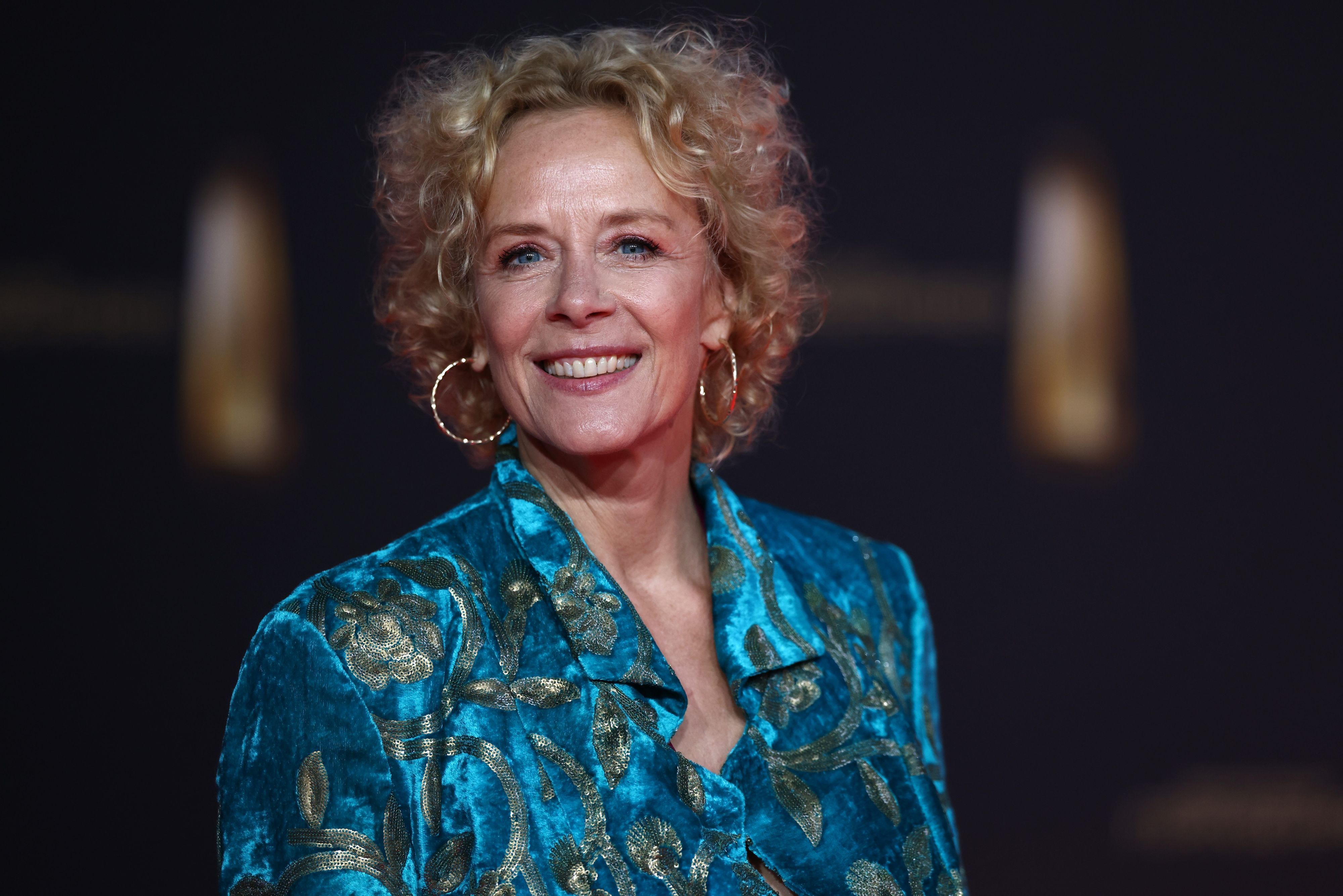 Schauspielerin Katja Riemann kommt zur Verleihung des Deutschen Fernsehpreises 2024 ins Coloneum.