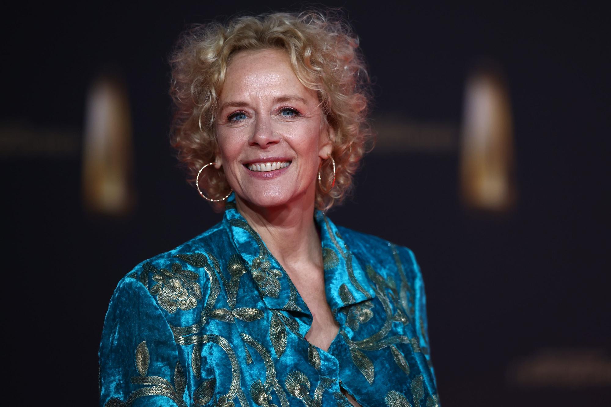 Schauspielerin Katja Riemann kommt zur Verleihung des Deutschen Fernsehpreises 2024 ins Coloneum.