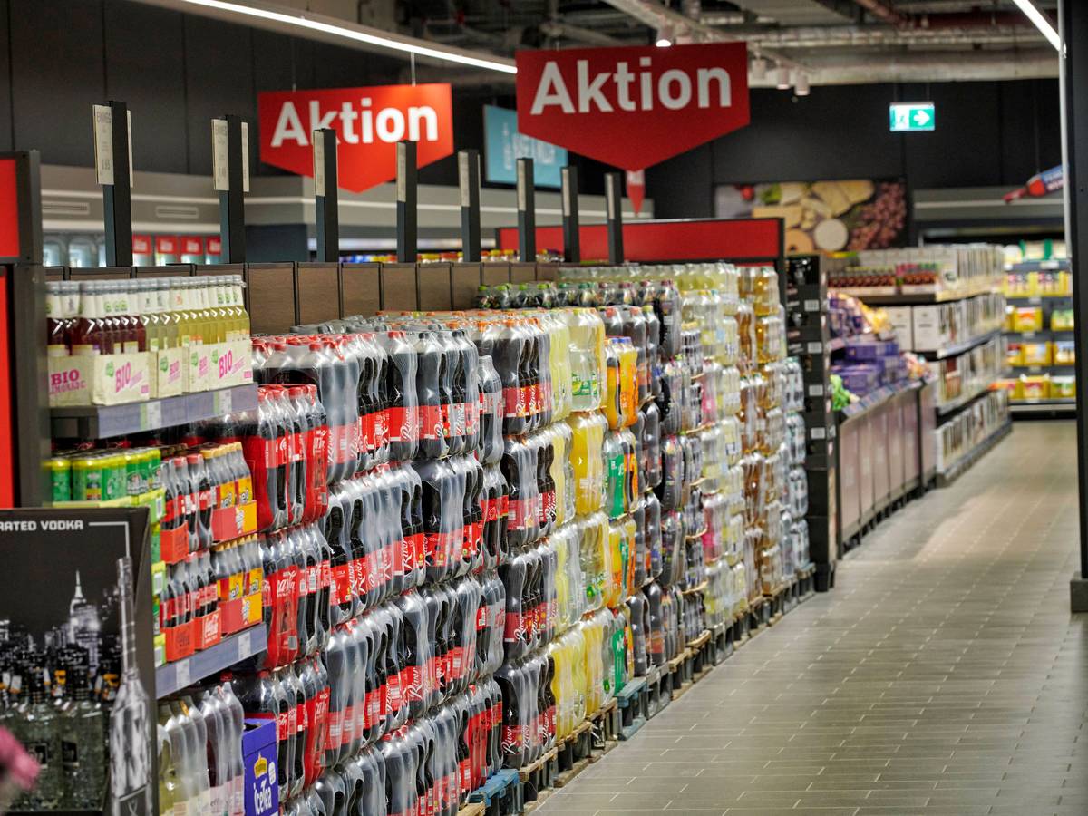 Aldi Nord bringt ein kultiges Getränk zurück. Das Archivfoto zeigt eine Filiale in Essen.