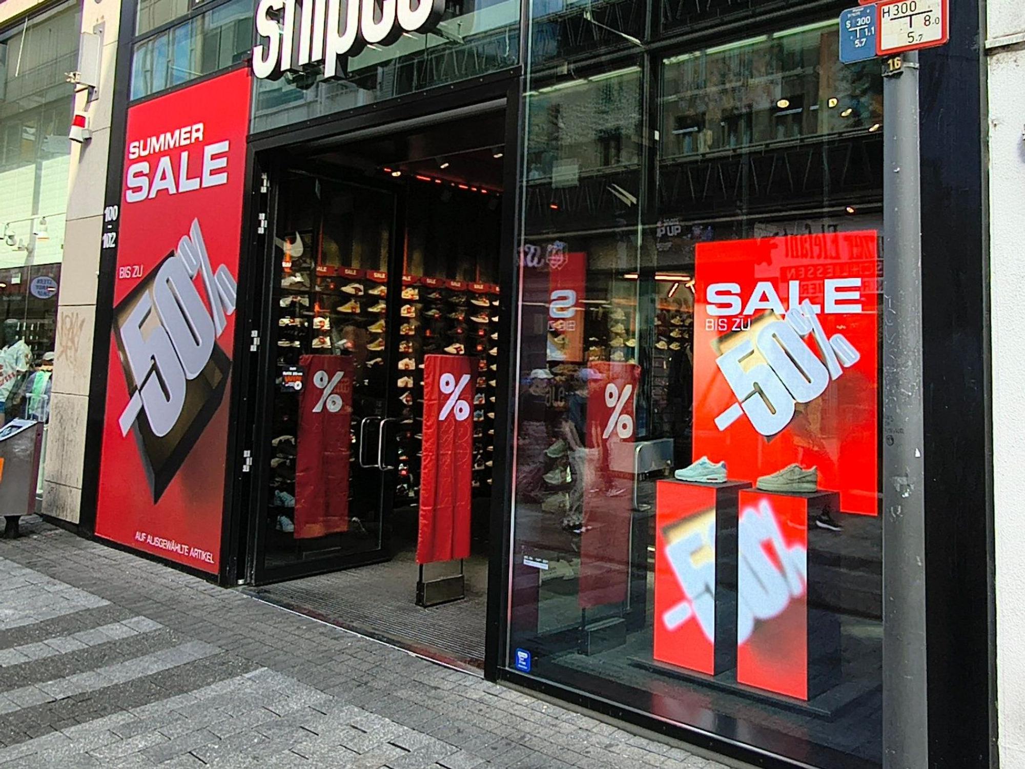 Die Snipes-Filiale auf der Hohe Straße