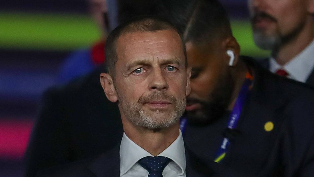 Uefa-Präsident Aleksander Ceferin auf der Tribüne.