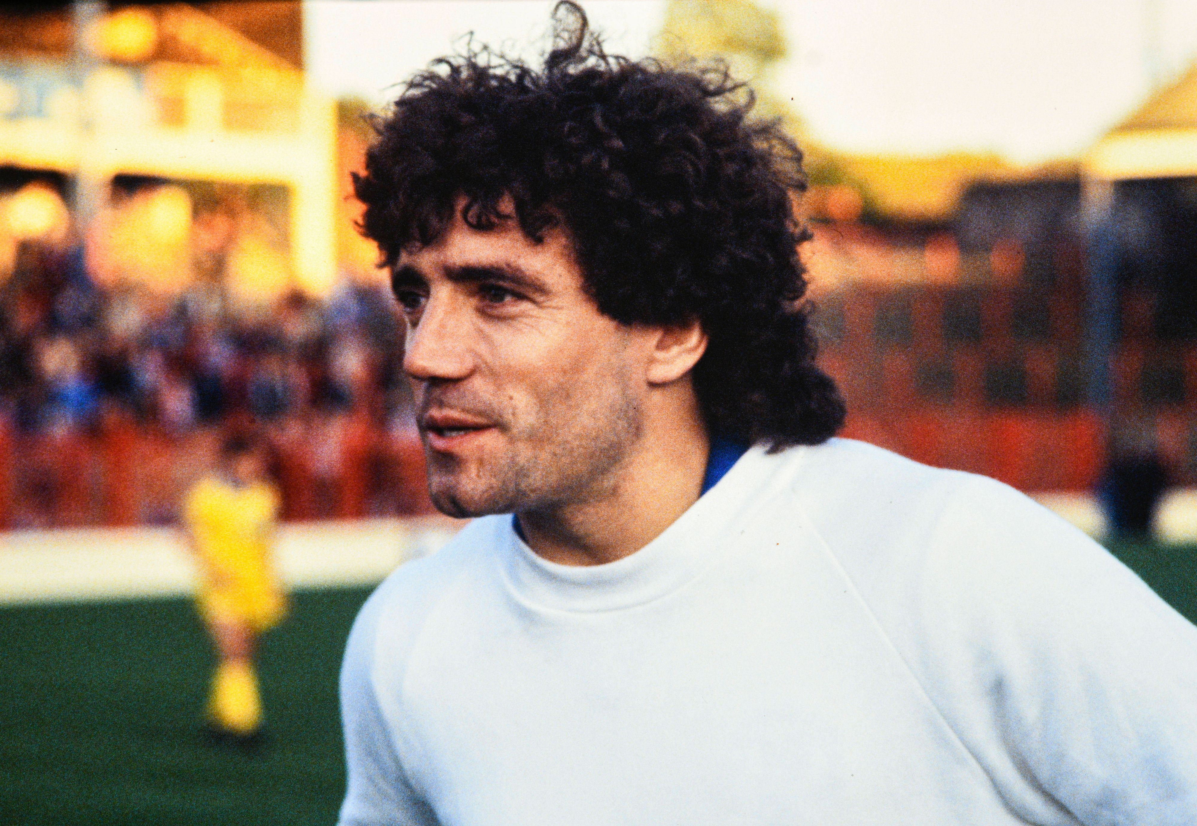 Kevin Keegan bei einem Fußballspiel.