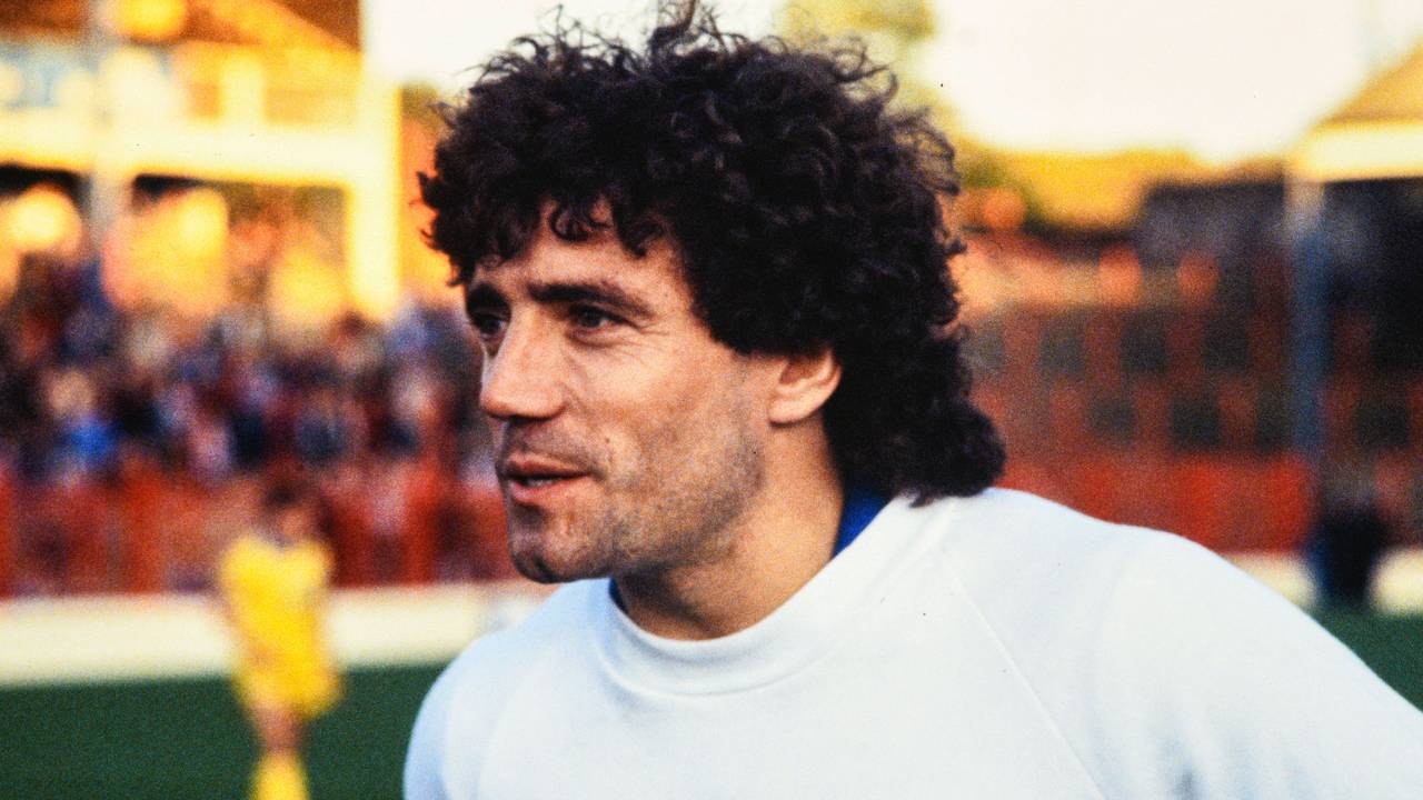 Kevin Keegan bei einem Fußballspiel.