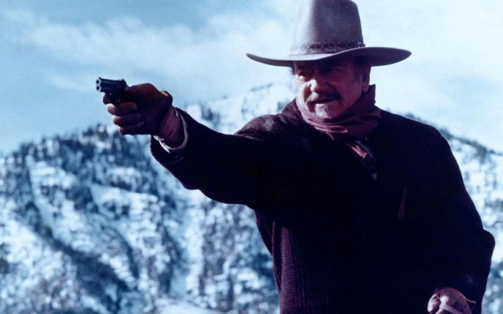 John Wayne (links) ahnte, dass „Der letzte Scharfschütze“ sein letzter Film sein würde.  (Bild: Paramount)