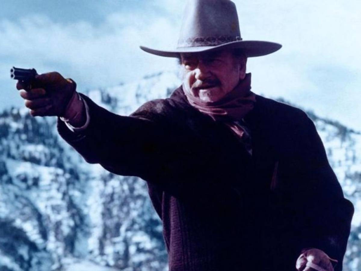 John Wayne (links) ahnte, dass „Der letzte Scharfschütze“ sein letzter Film sein würde. (Bild: Paramount)