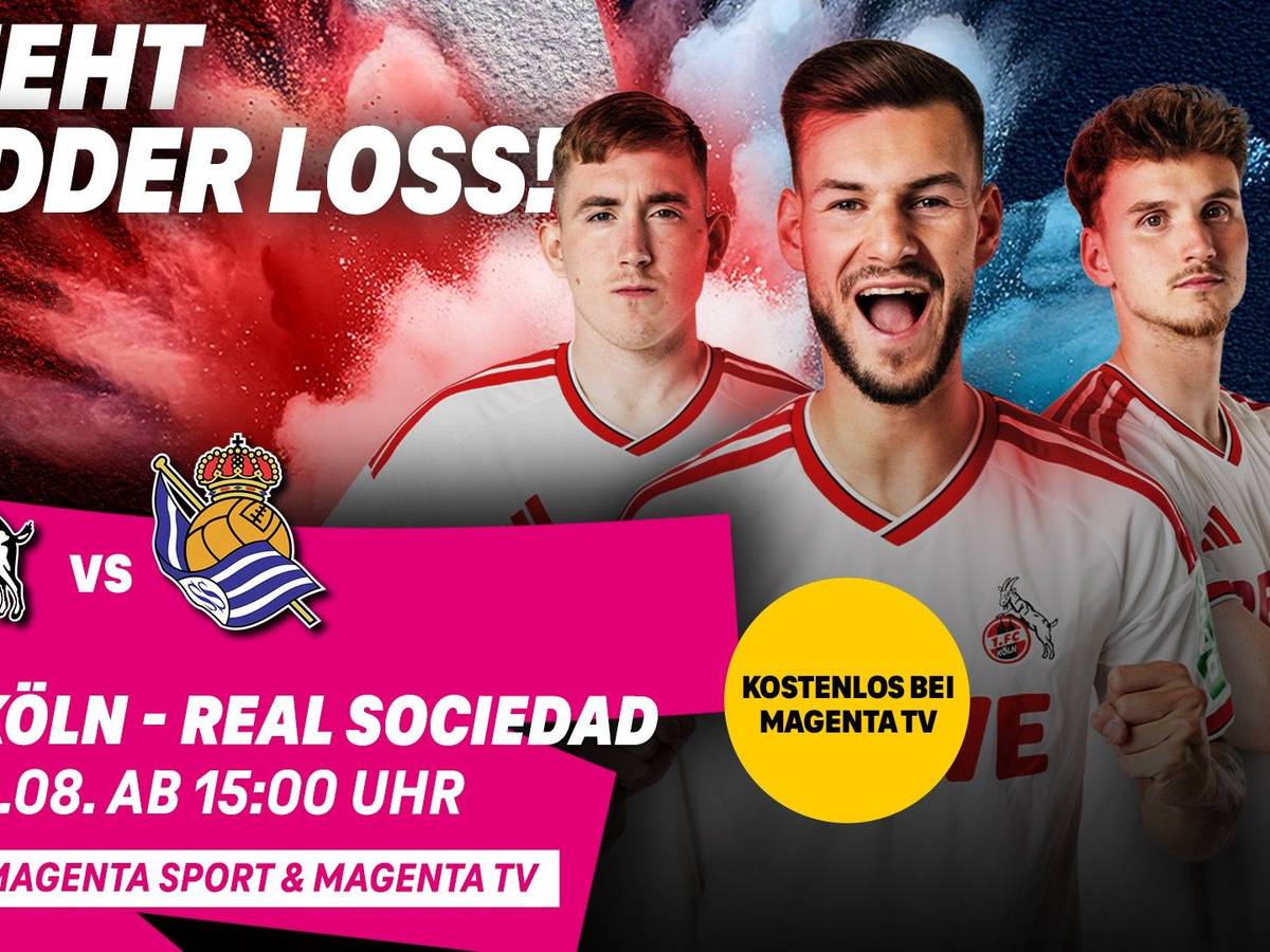 FC Köln gegen Real Sociedad im RheinEnergieSTADION.