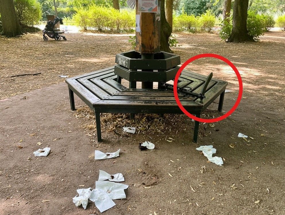 Der Spielplatz im Stadtwald in Köln-Lindenthal kurz nach dem Ekel-Vorfall.