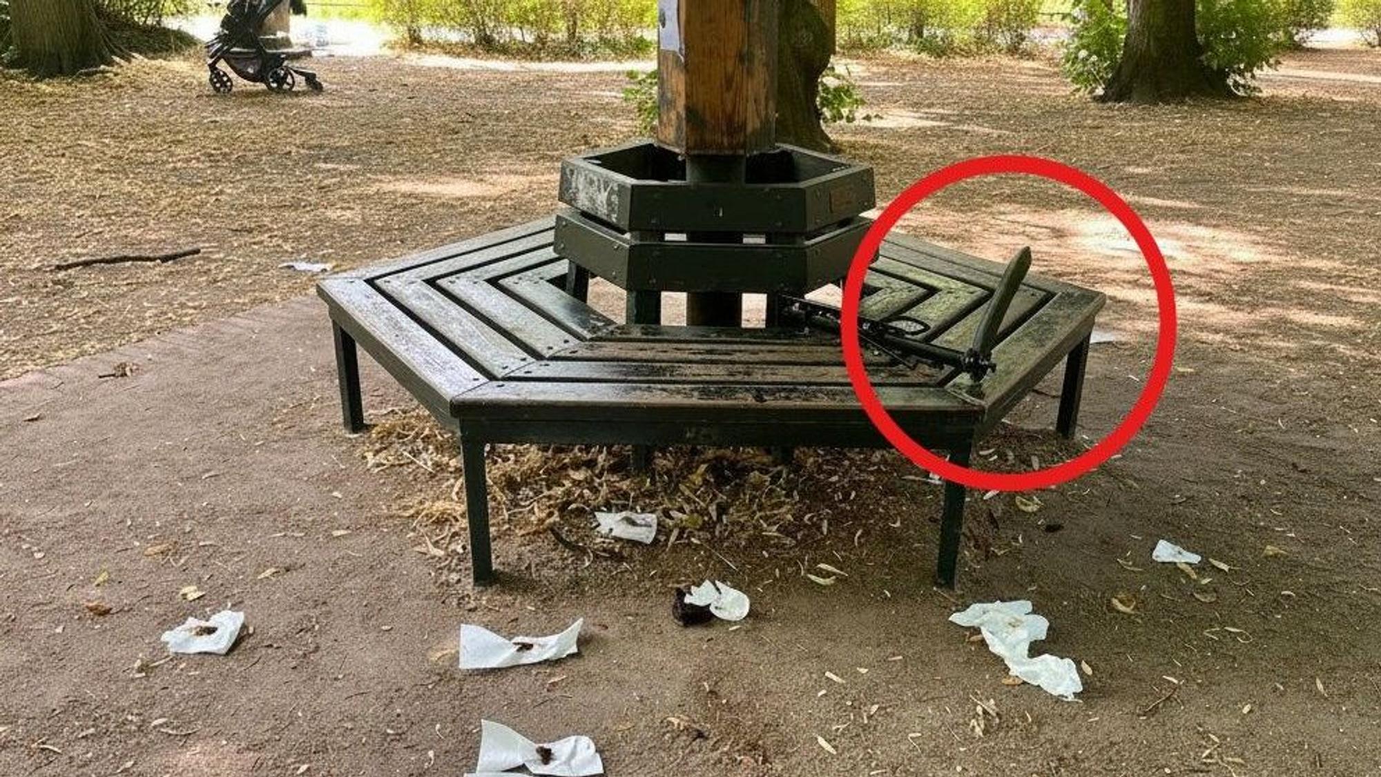 Der Spielplatz im Stadtwald in Köln-Lindenthal kurz nach dem Ekel-Vorfall.