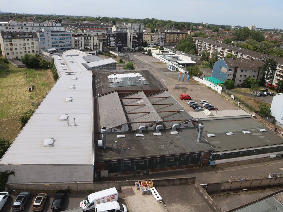 Auf dem Gelände des früheren Autohauses Strunk an der Neusser Straße soll bis 2031 ein neues Gymnasium gebaut werden – ohne Klimaanlage.