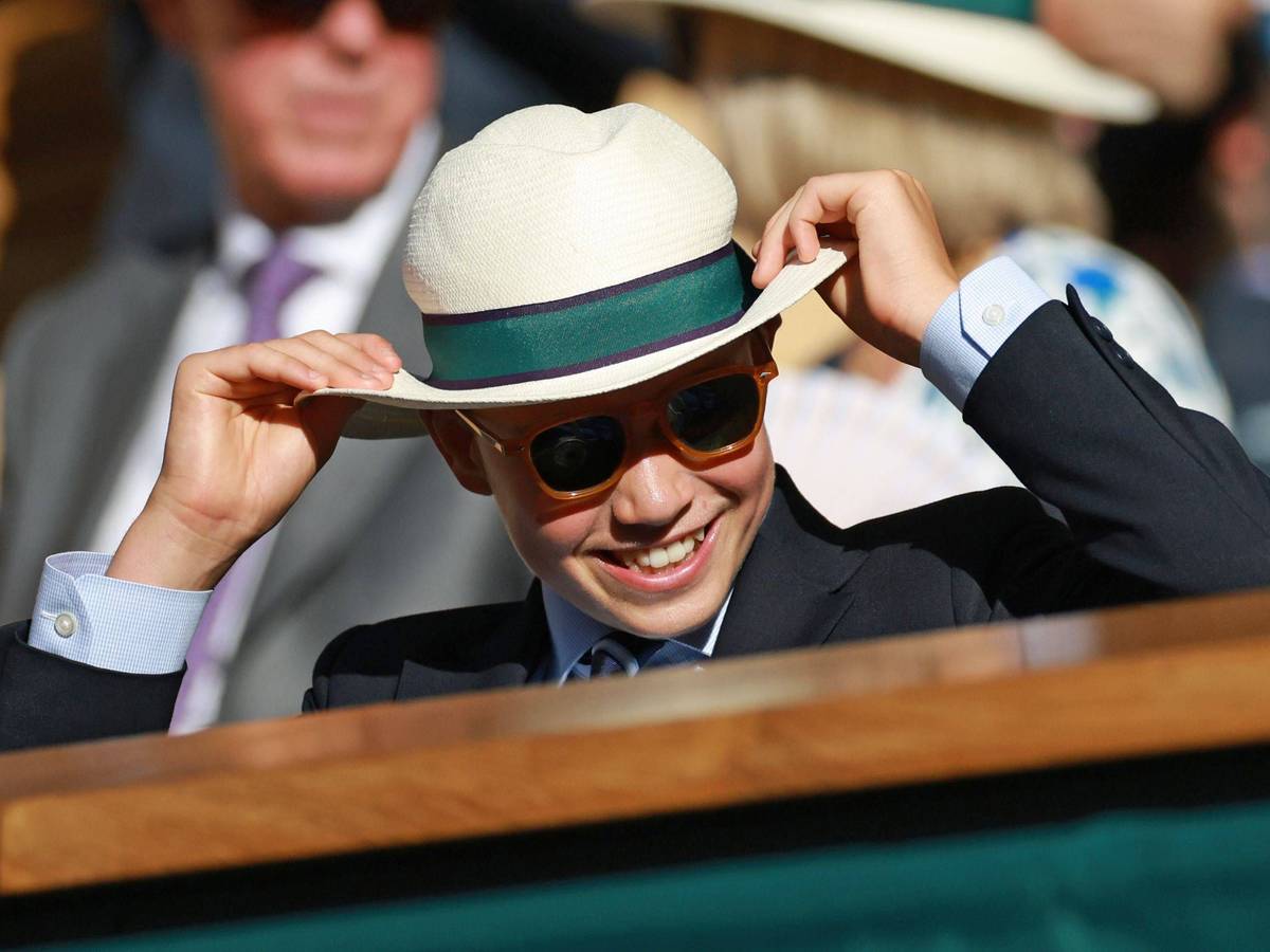 Hier ist Prinz George vor wenigen Tagen in der Royal Box beim Tennis-Turnier in Wimbledon zu sehen.