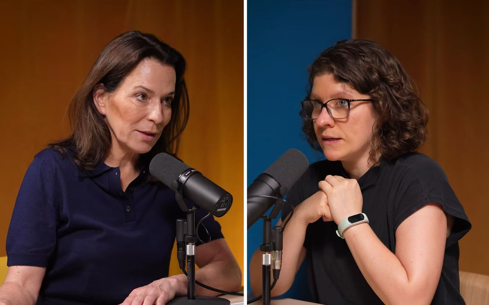 Anne Will (links) und Ann-Kathrin Büüsker sprechen im Podcast „Politik mit Anne Will“ über die zurückliegende Hitzewelle. (Bild: Will Media GmbH / Politik mit Anne Will (Screenshot))