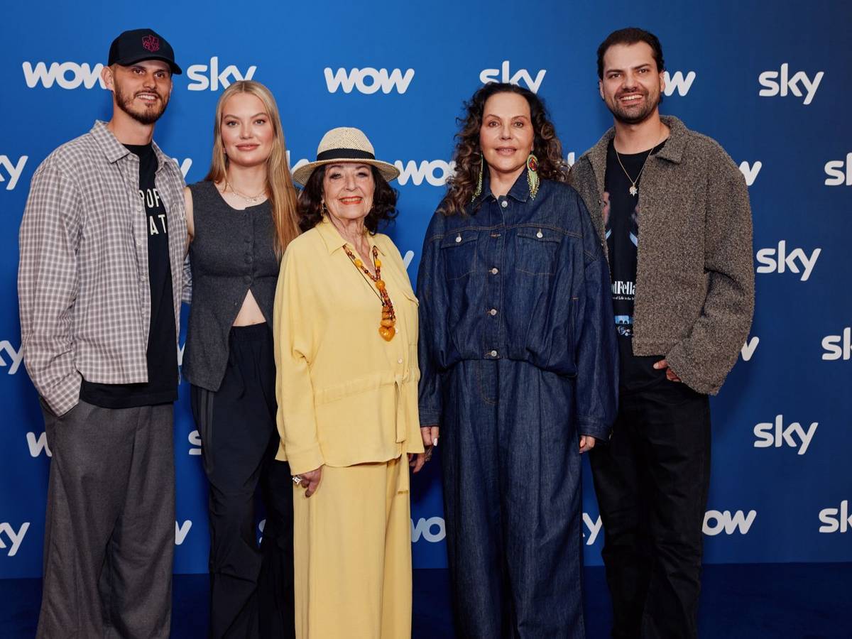 Die Protagonisten von „Diese Ochsenknechts“(v.l.): Nino Sifkovits, Cheyenne Savannah Ochsenknecht, Bärbel Ochsenknecht, Natascha Ochsenknecht und Jimi Blue Ochsenknecht. Der Sender RTL hat die Folgen der fünften Staffel aus dem Programm gestrichen. (Bild: 2026 Getty Images/Bojan Ritan)