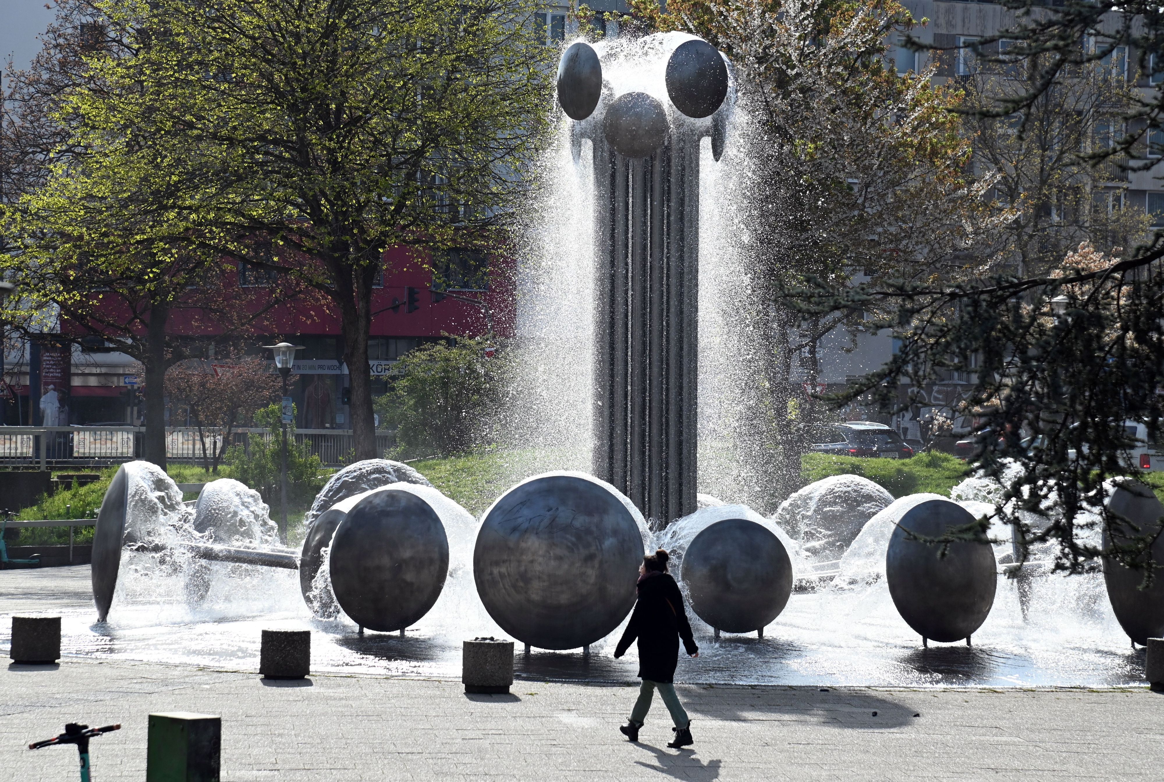 Der Brunnen am Ebertplatz.